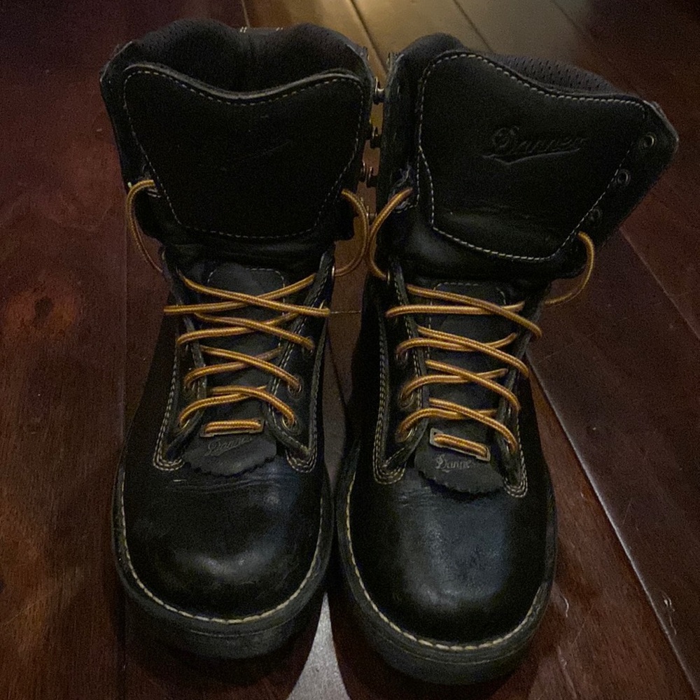 Women’s Quarry USA 7” Black Leather Gore-tex Vibraum Work Boot